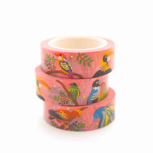 Washi Tape Shoal - Tropical Birds
