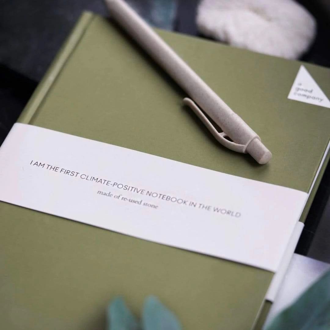 agood company Dotted Notebook - Grass Green A5