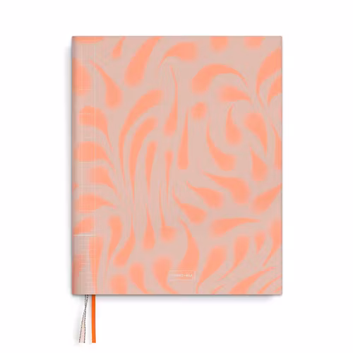 Tinne + Mia Notebook - Orange Waves