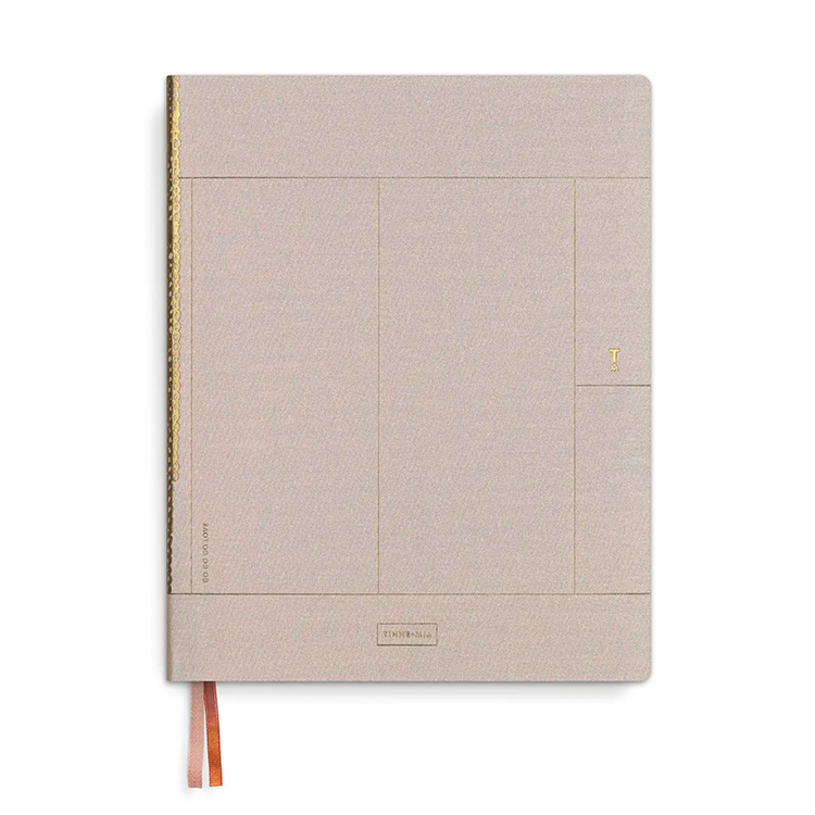 Tinne + Mia Notebook A5+ - Linen Rose Pale