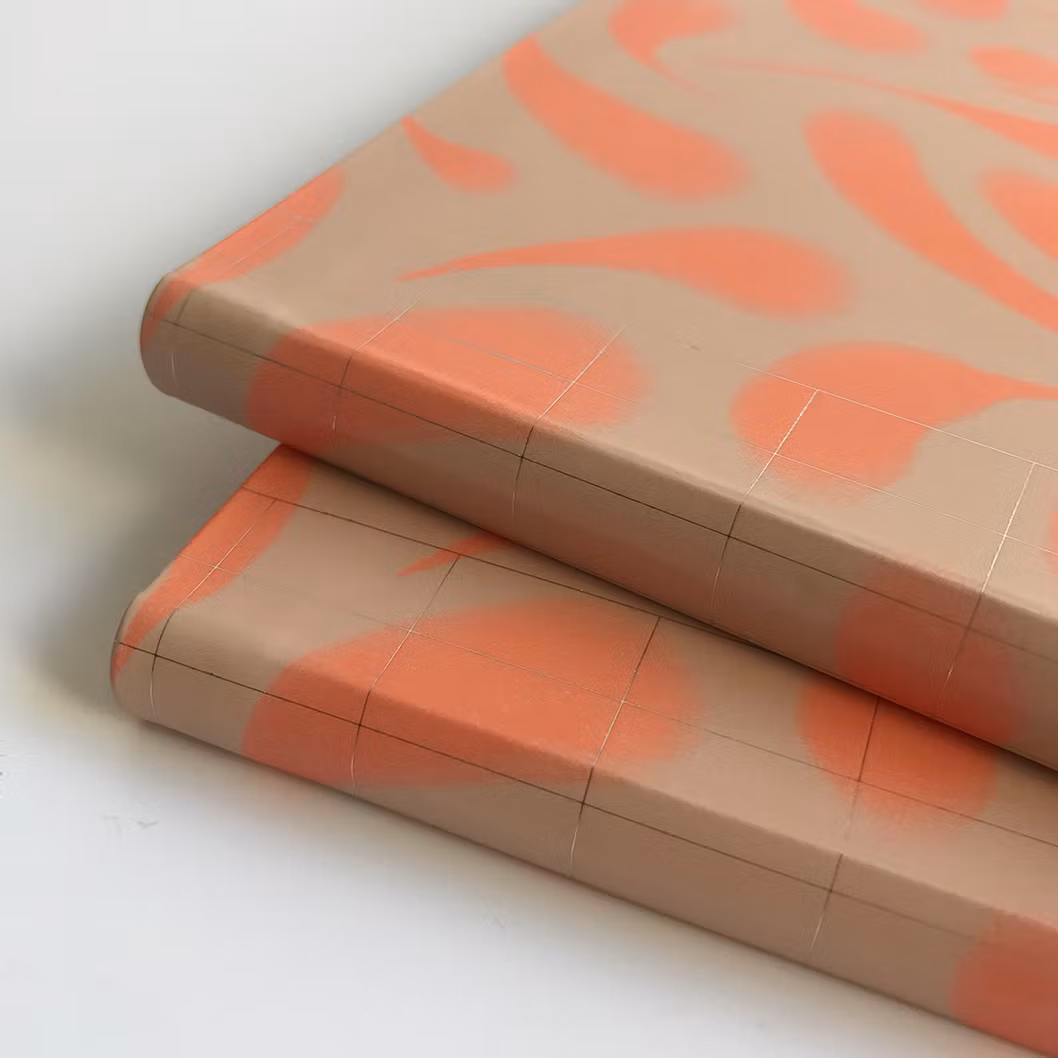 Tinne + Mia Notebook A5+ - Orange Waves