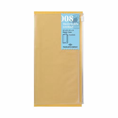 008. Zipper Case - Regular Size // Traveler's Notebook