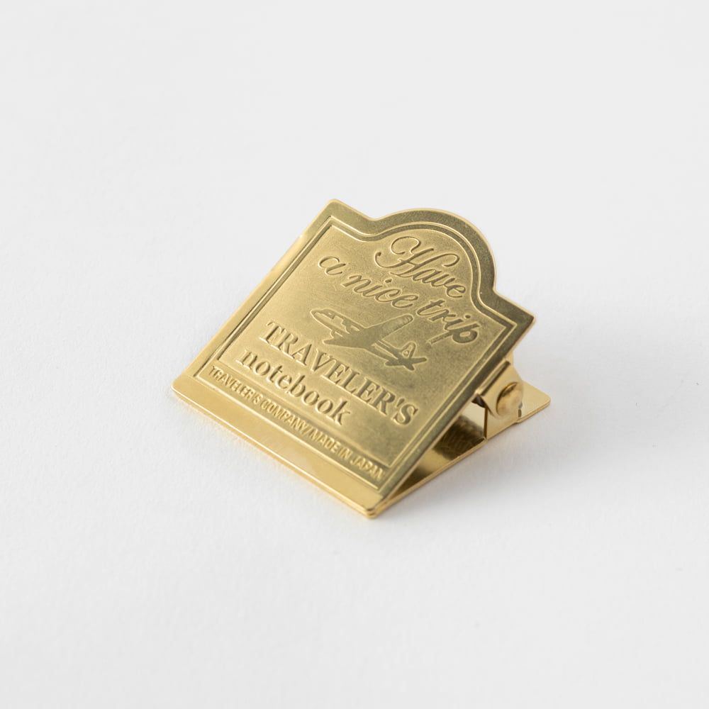 030. Brass Clip Airplane Traveler's Notebook