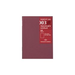 003. Blank Notebook Refill - Passport Size // Traveler's Notebook