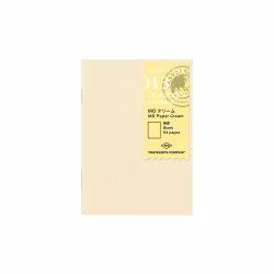 013. MD Paper Cream Blank Notebook Refill - Passport Size // Traveler's Notebook