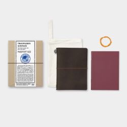 TRAVELER'S Notebook Starter Kit - (Passport Size) Brown