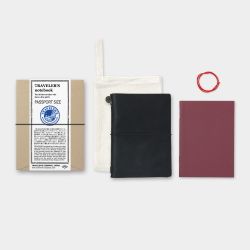 TRAVELER'S Notebook Starter Kit - (Passport Size) Black