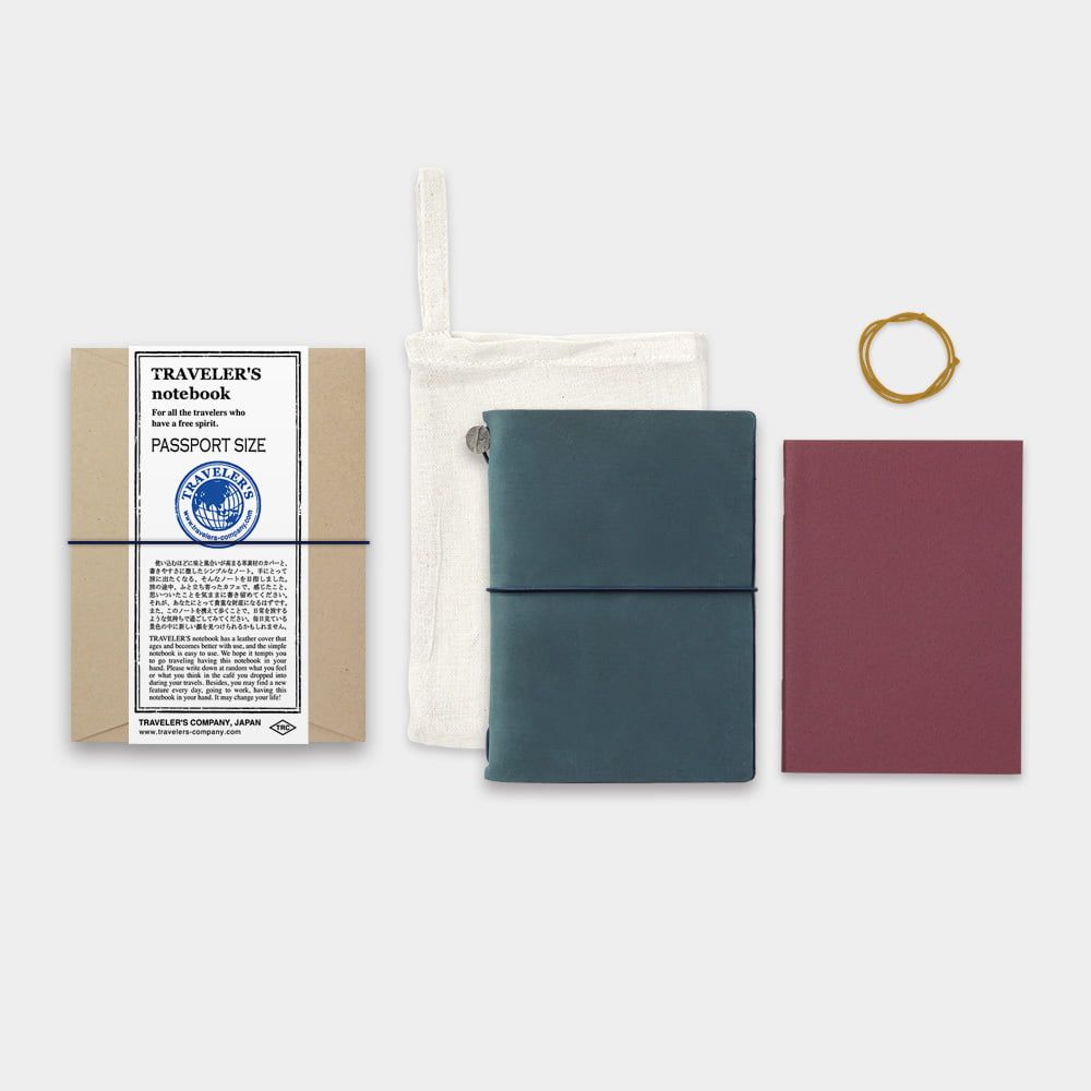 Kopia TRAVELER'S Notebook Startkit - (Passport Size) Blue