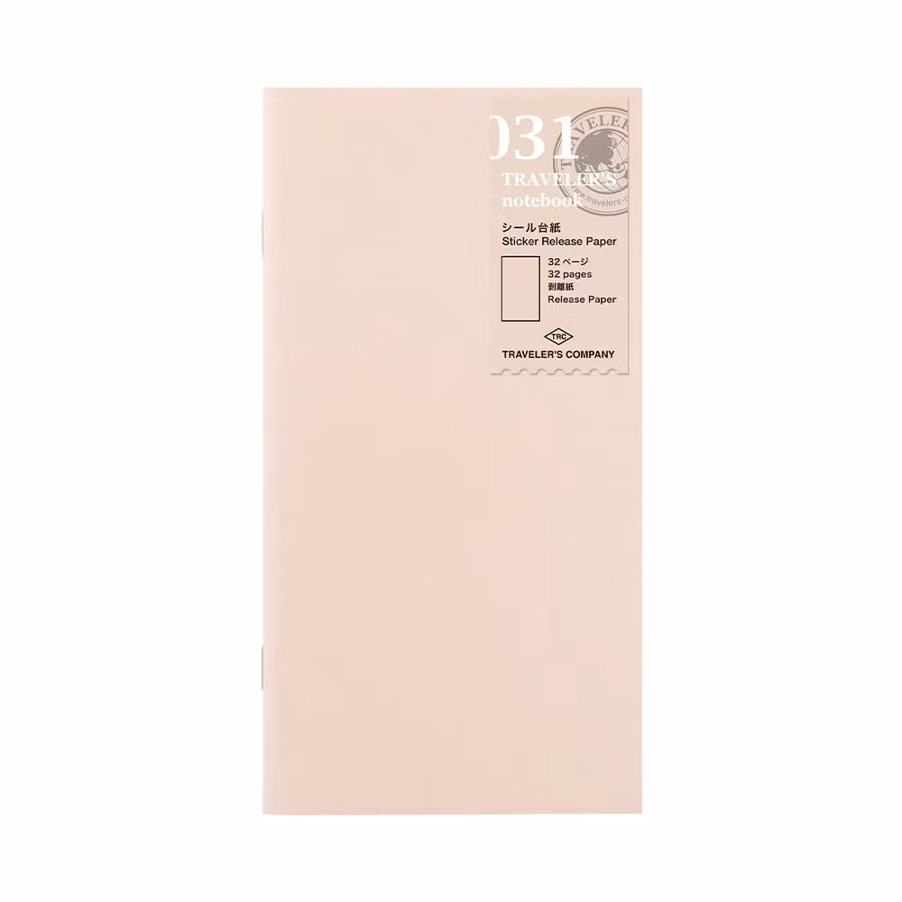 031. Sticker Release Paper Refill - Regular Size Traveler's Notebook