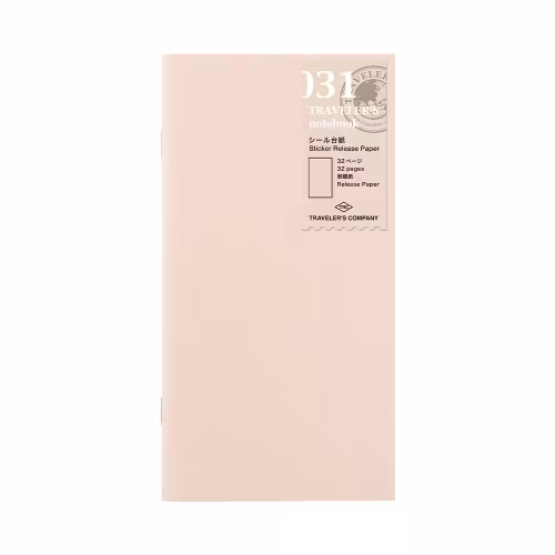 031. Sticker Release Paper Refill - Regular Size // Traveler's Notebook