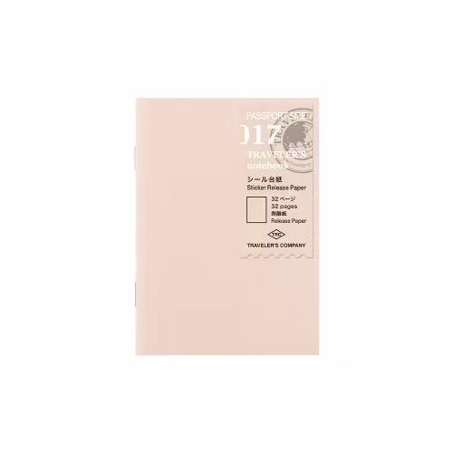 017. Sticker Release Paper Refill - Passport Size // Traveler's Notebook