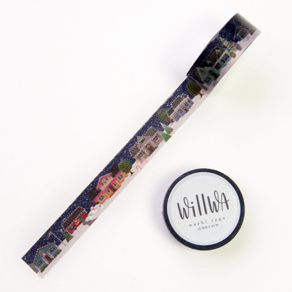 Washi tape Willwa - Christmas Village 15 mm