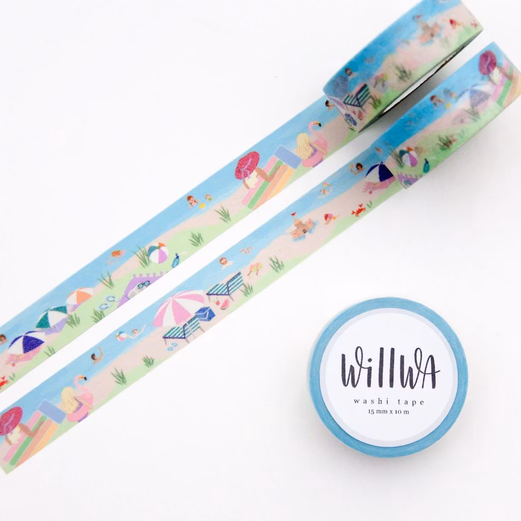 Washi tape Willwa - To the Beach 15 mm