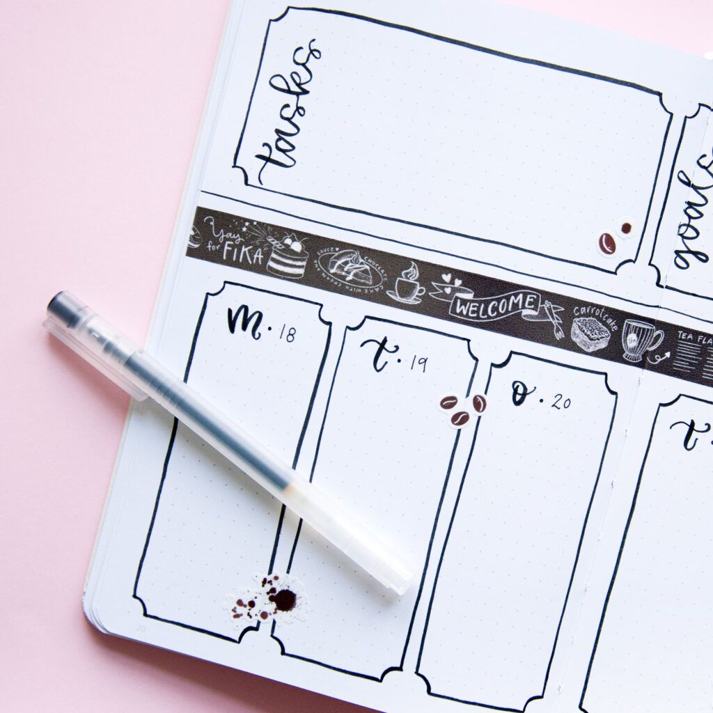 Washi tape Willwa - Cafe Menu 15 mm