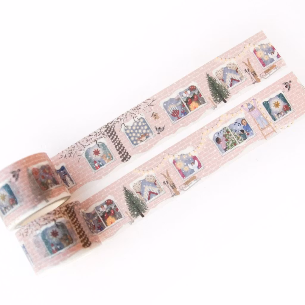 Washi tape Willwa Festive Holiday Windows 30mm