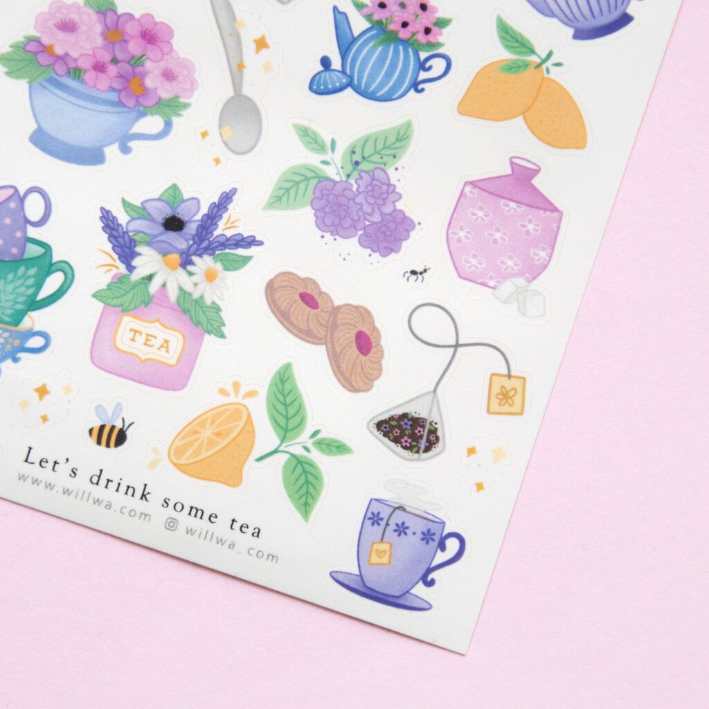 Stickers Willwa Let's drink some tea