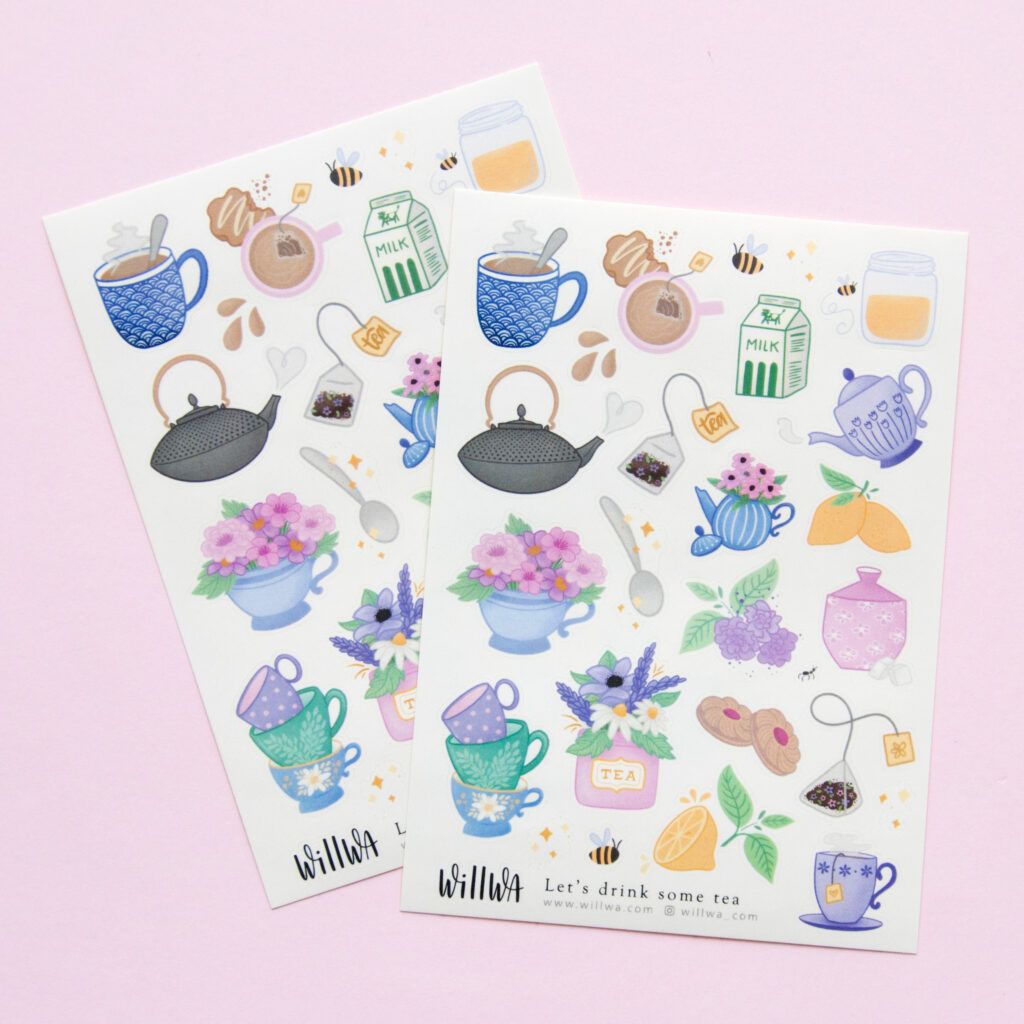 Stickers Willwa Let's drink some tea