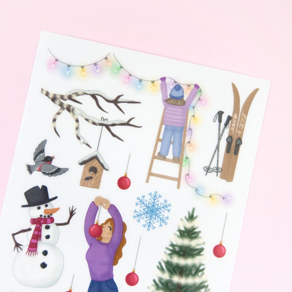 Stickers Willwa - Decorating for Xmas