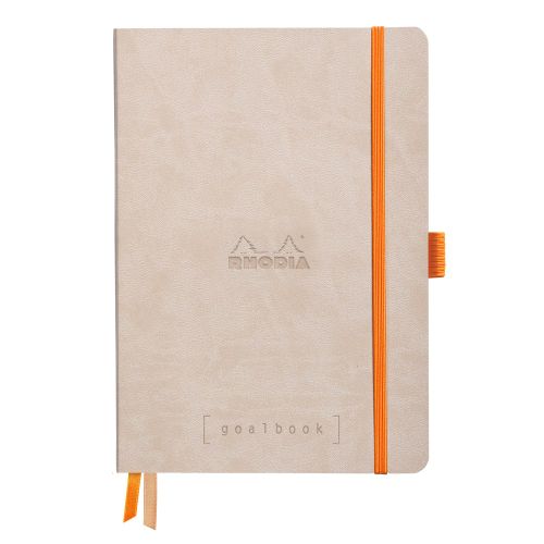Rhodia GoalBook Dotted Notebook - A5 Beige