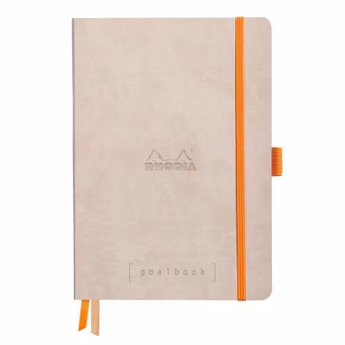 Rhodia GoalBook Dotted Notebook - A5 Beige