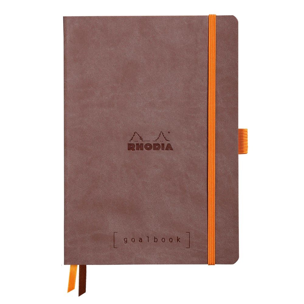 Rhodia GoalBook Dotted Notebook - A5 Chocolate