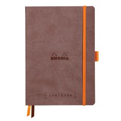 Rhodia GoalBook Dotted Notebook - A5 Chocolate
