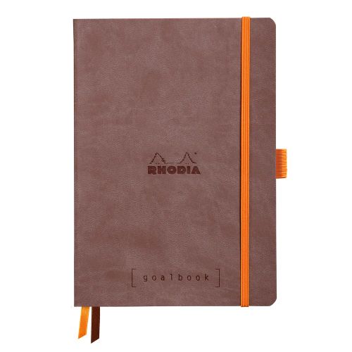 Rhodia GoalBook Dotted Notebook - A5 Chocolate