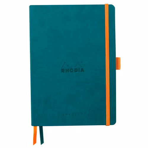 Rhodia GoalBook Dotted Notebook - A5 Peacock