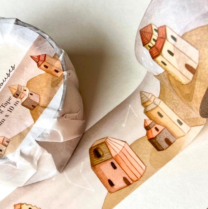 Washi tape Nikki Dotti - Desert Houses 25 mm