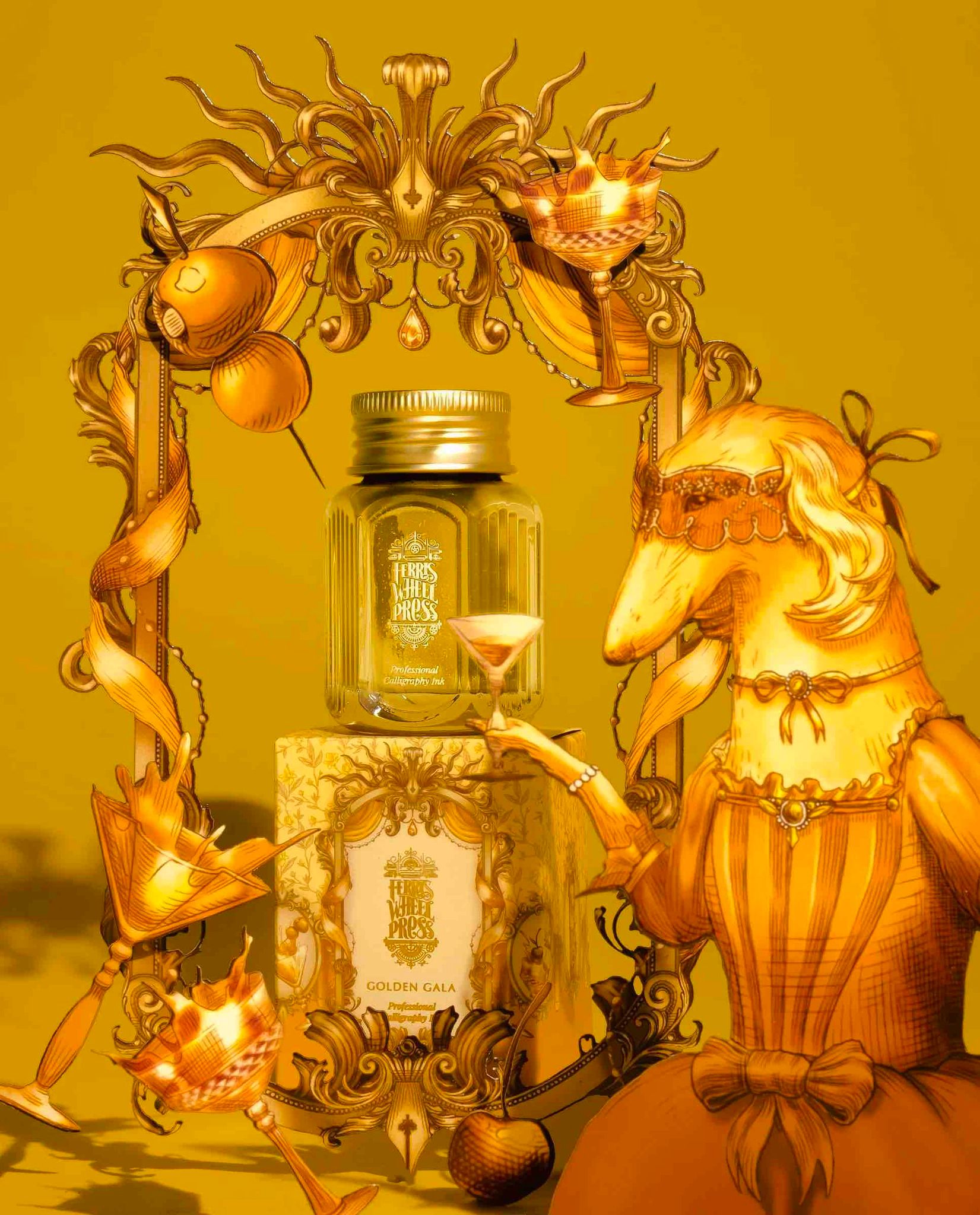 Ferris Wheel Press Calligraphy Ink - Golden Gala 28 ml