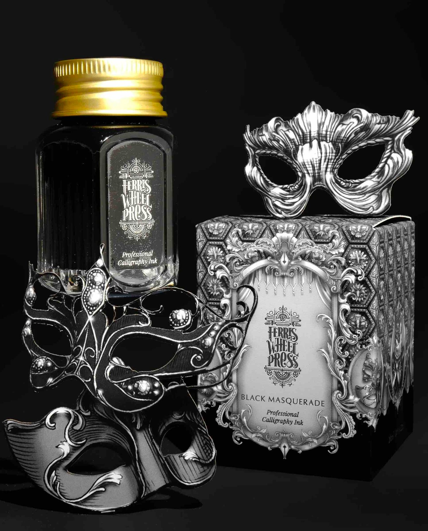 Ferris Wheel Press Calligraphy Ink - Black Masquerade 28 ml