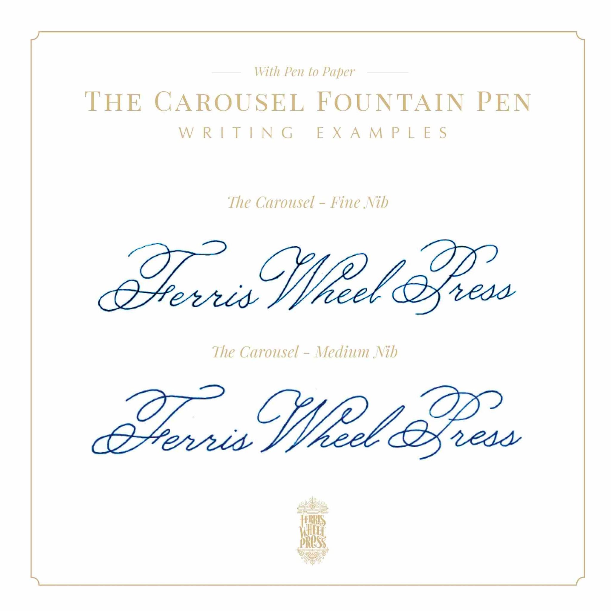 Ferris Wheel Press Reservoarpenna Aluminum Carousel - Plaited Gold Tress
