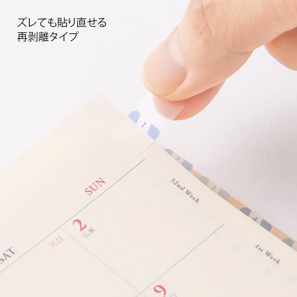 Midori Index Label Numbers Blue