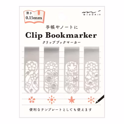 Midori Clip Bookmarker Flower