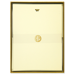 Boxed Stationery Set Peter Pauper Press - Gold Butterfly