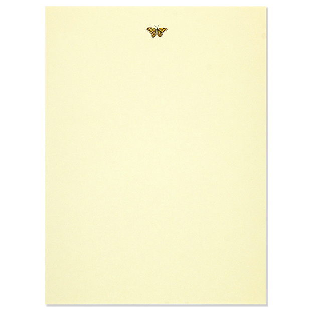 Brevpapper Peter Pauper Press - Gold Butterfly