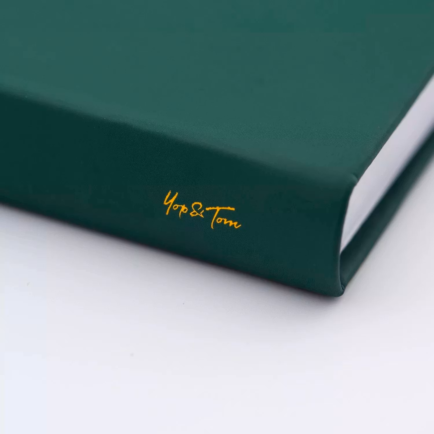Yop & Tom Dot Grid Journal - Moon and Stars Forest Green A5