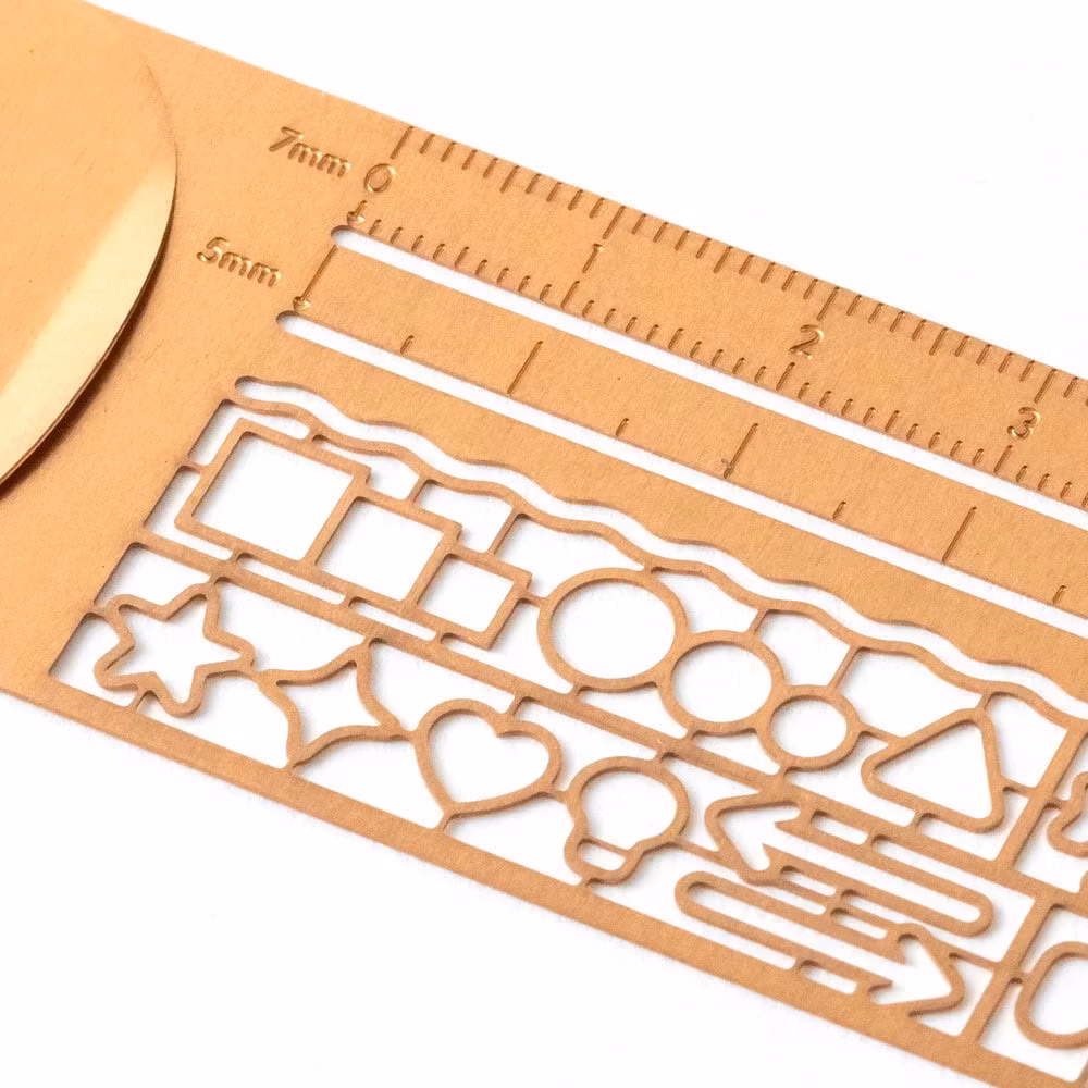 Midori Clip Ruler Copper