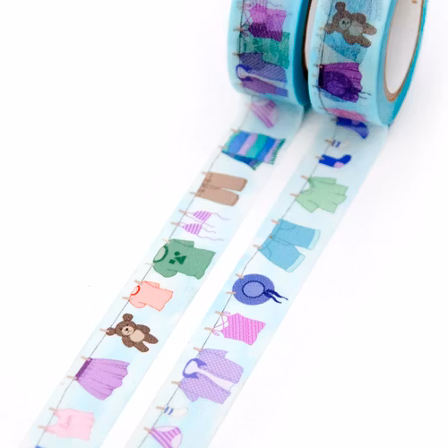 Washi tape Willwa - Laundry Line 15 mm