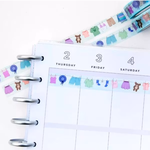 Washi tape Willwa - Laundry Line 15 mm