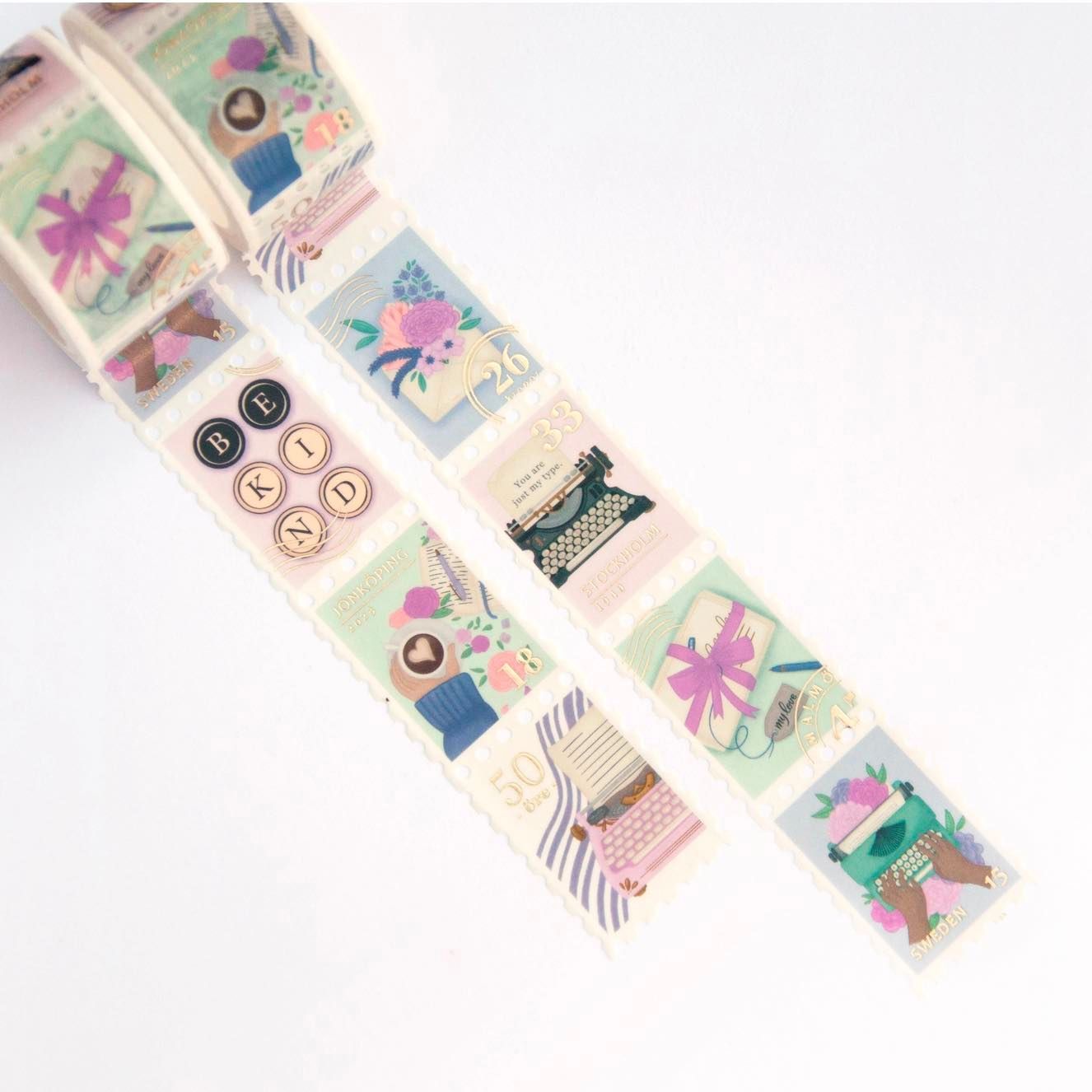Washi tape Willwa - Letter Stamp 25 mm
