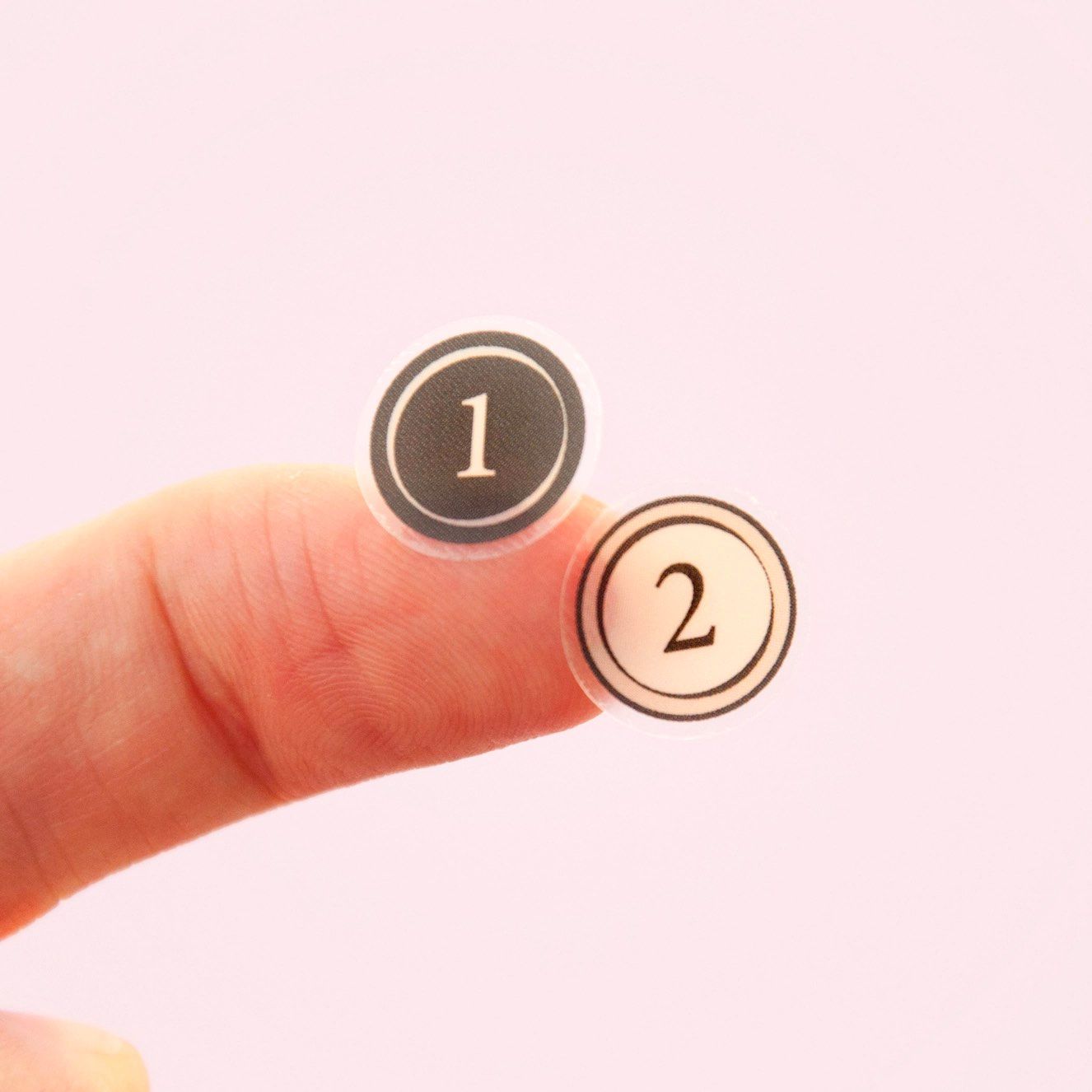 Stickers Willwa - Typewriter Key Numbers Stickers