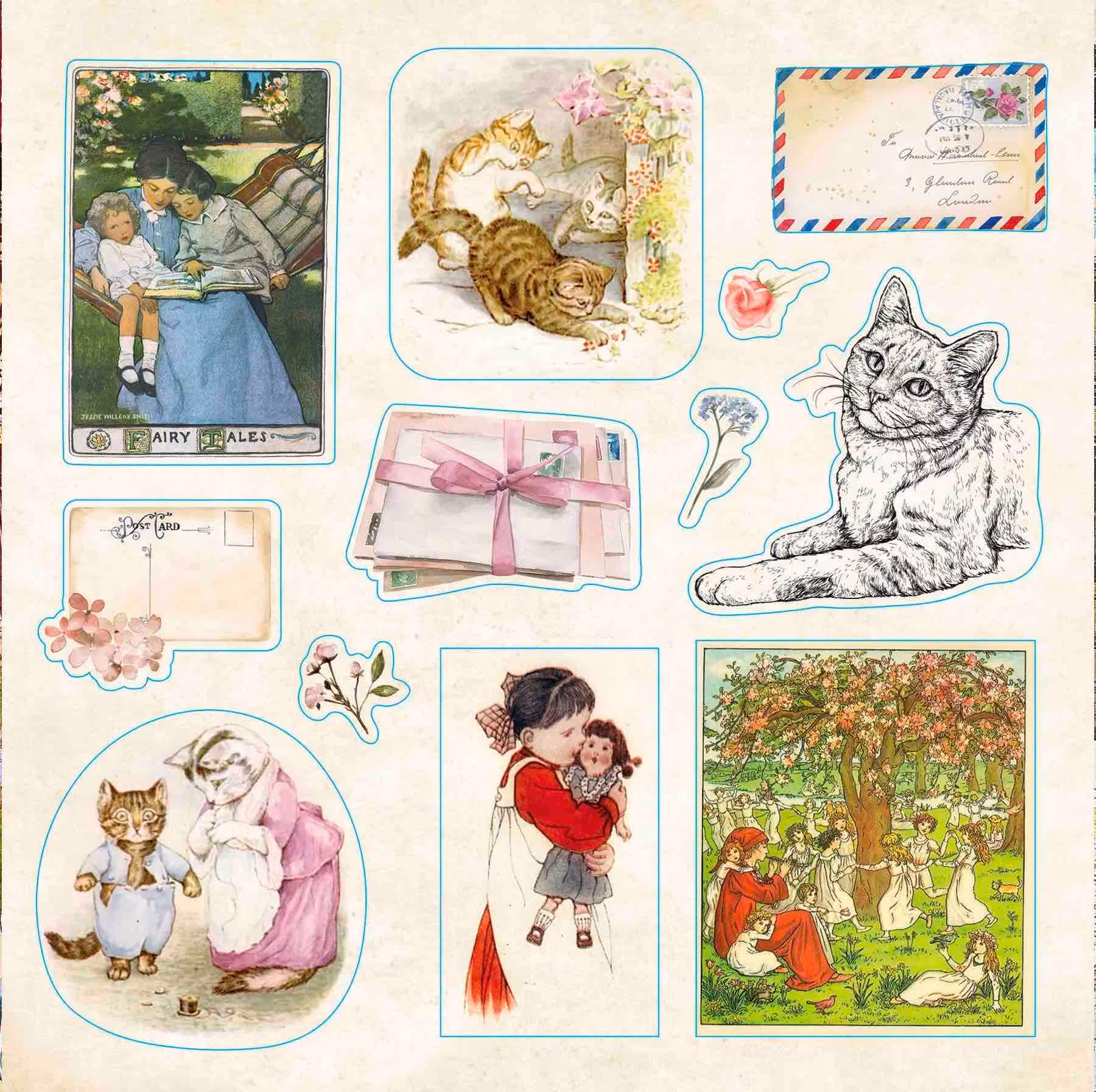 Stickersbok Bibliophelia Ephemera  (780 stickers)