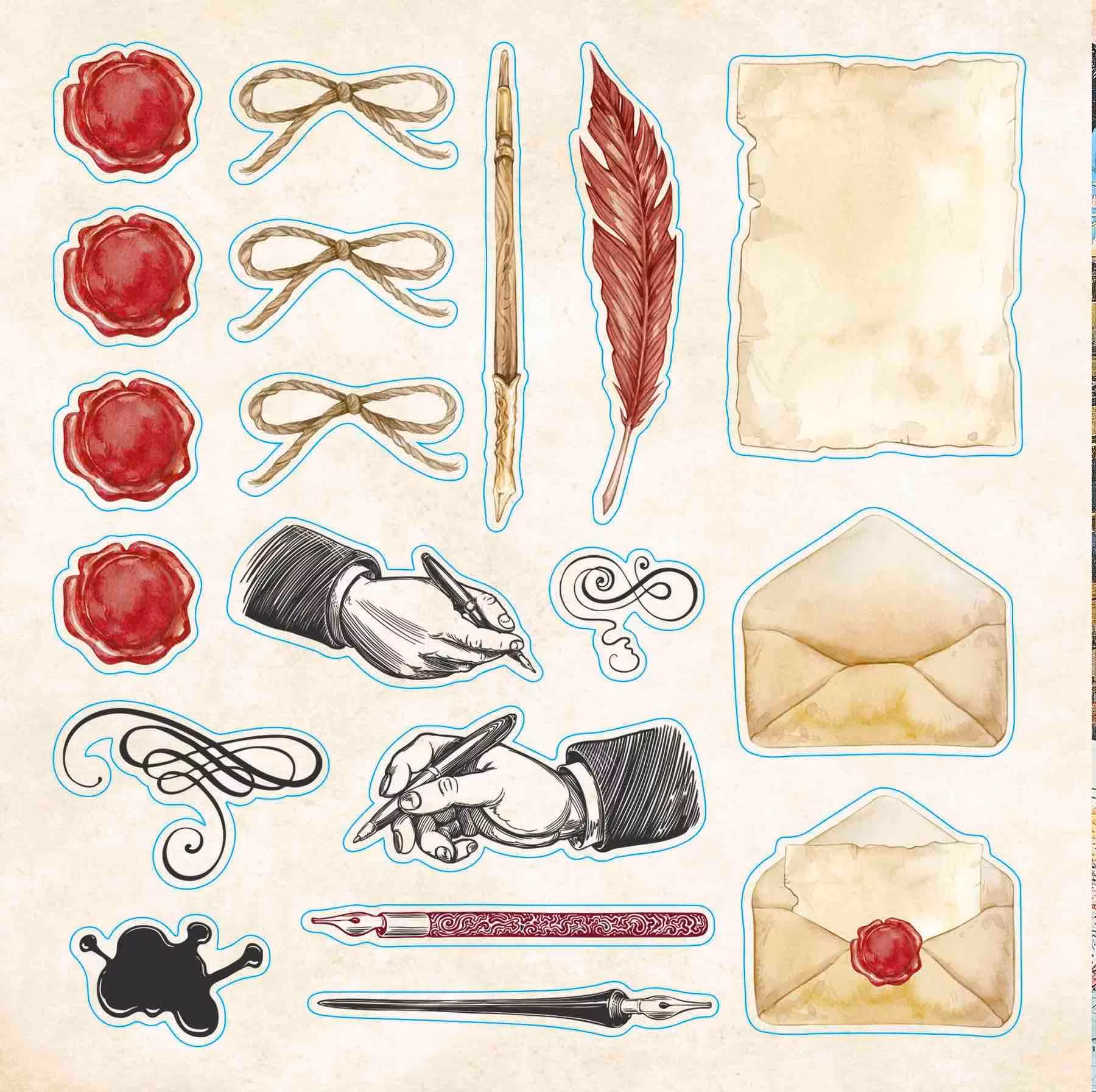 Stickersbok Bibliophelia Ephemera  (780 stickers)