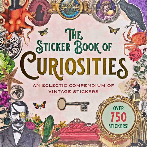 Stickersbok The Sticker Book of Curiosities  (750 stickers)