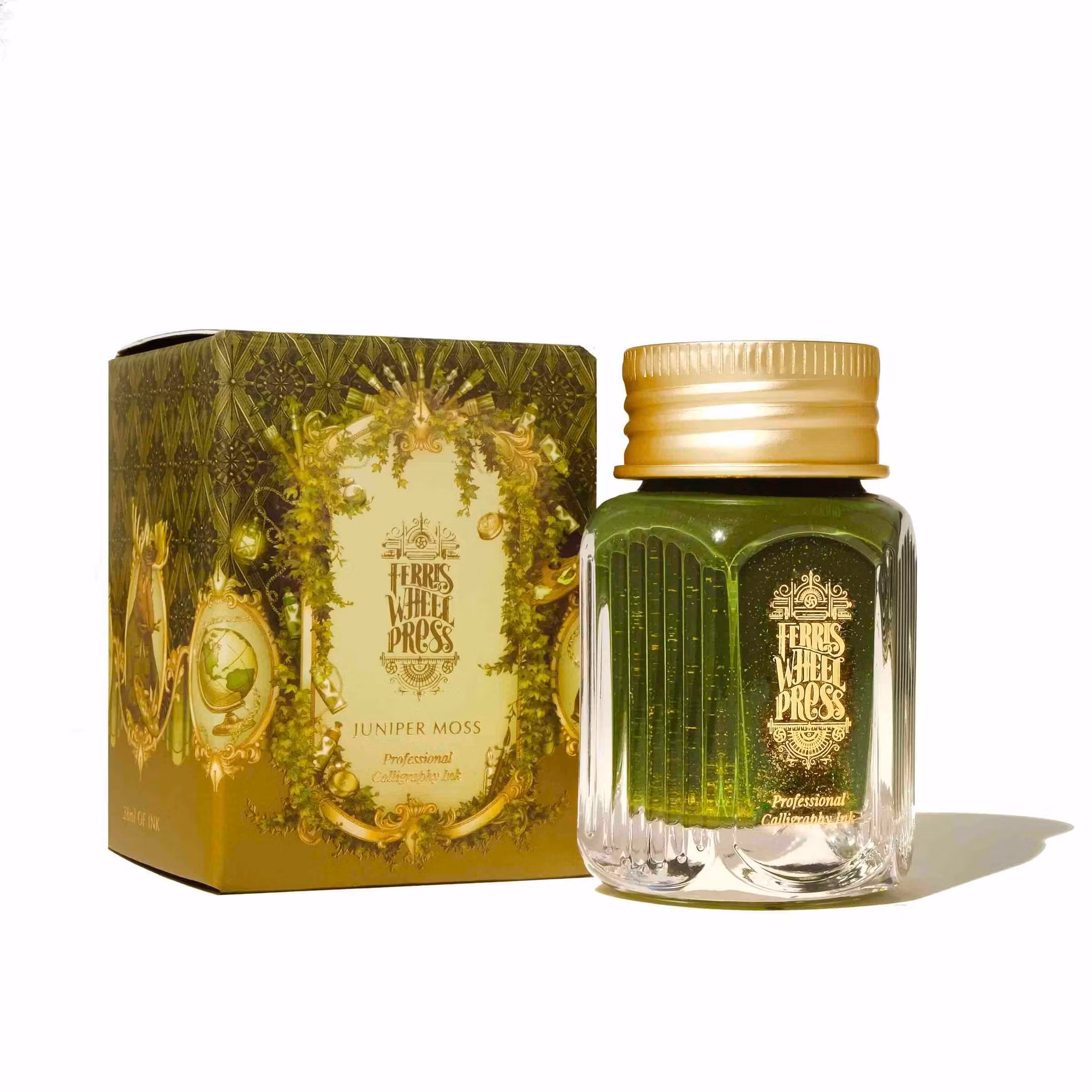 Ferris Wheel Press Calligraphy Ink - Juniper Moss 28 ml (LITEN SKADA KARTONG)