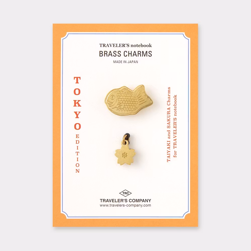 TOKYO Brass Charm // Traveler's Notebook