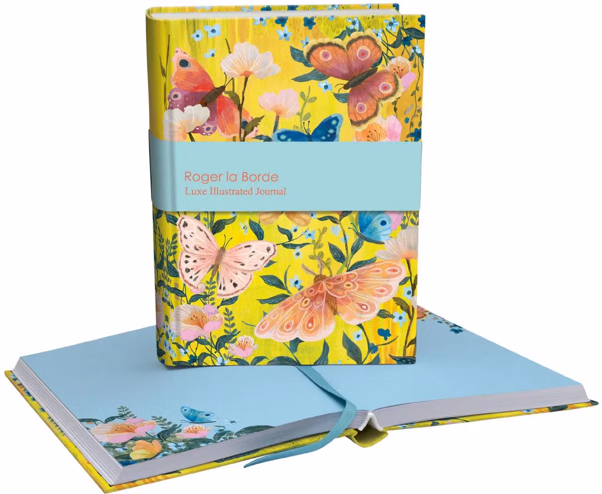 Roger la Borde Illustrated Journal - Butterfly Ball Sunshine