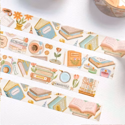Washi tape Lettoon - Book 15 mm