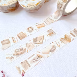 Washi tape Lettoon - Study Time 15 mm